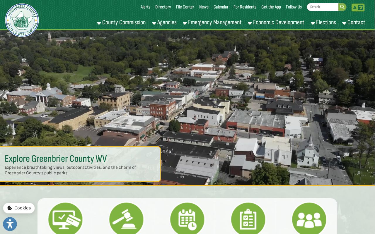 Greenbrier County criminal records government offices