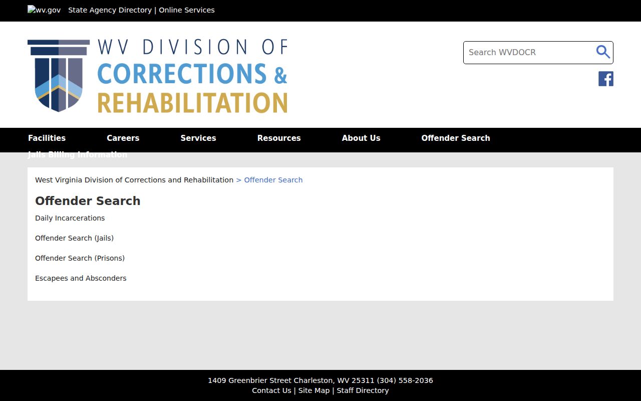 Greenbrier County jail and prison criminal record search